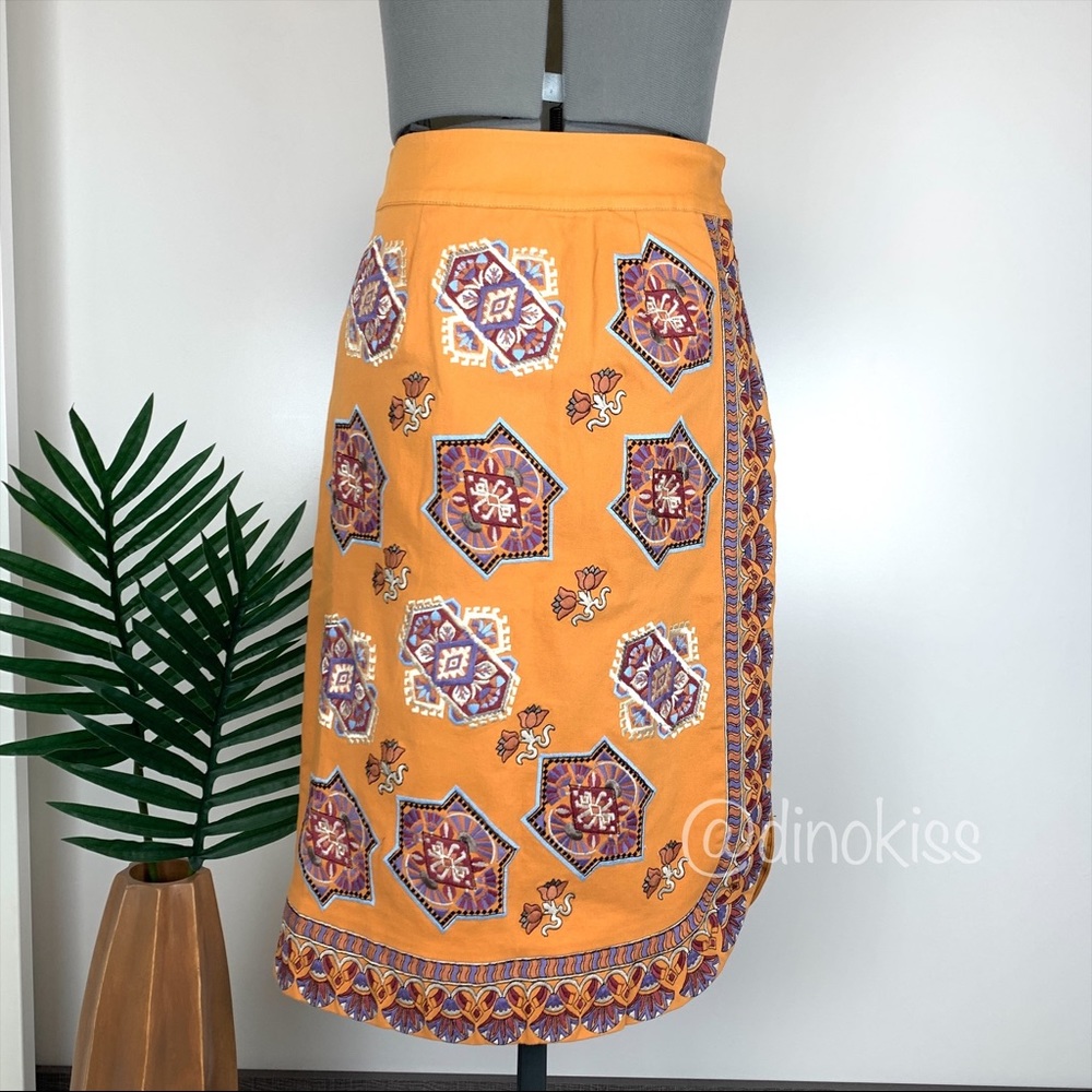 ANTHROPOLOGIE Krissy Embroidered Pencil Skirt - Picture 8 of 15